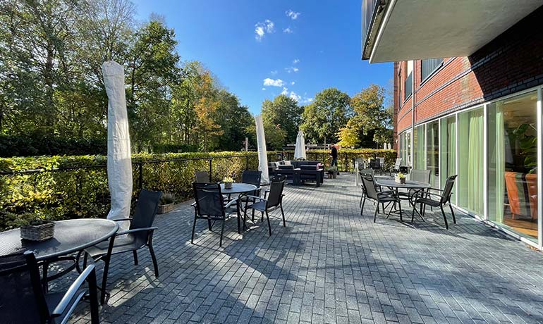 Terras bij Nieuw Graswijk in Assen