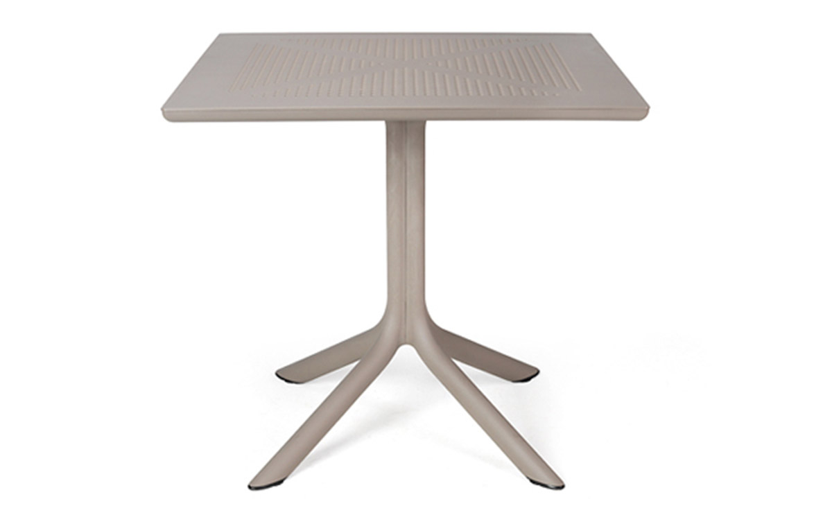 Nardi ClipX tuin eettafel 80 x 80 cm | Tortora taupe