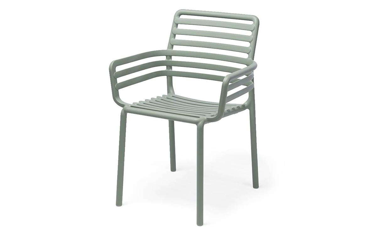 Nardi Doga stapelbare dining tuinstoel | Menta blauw