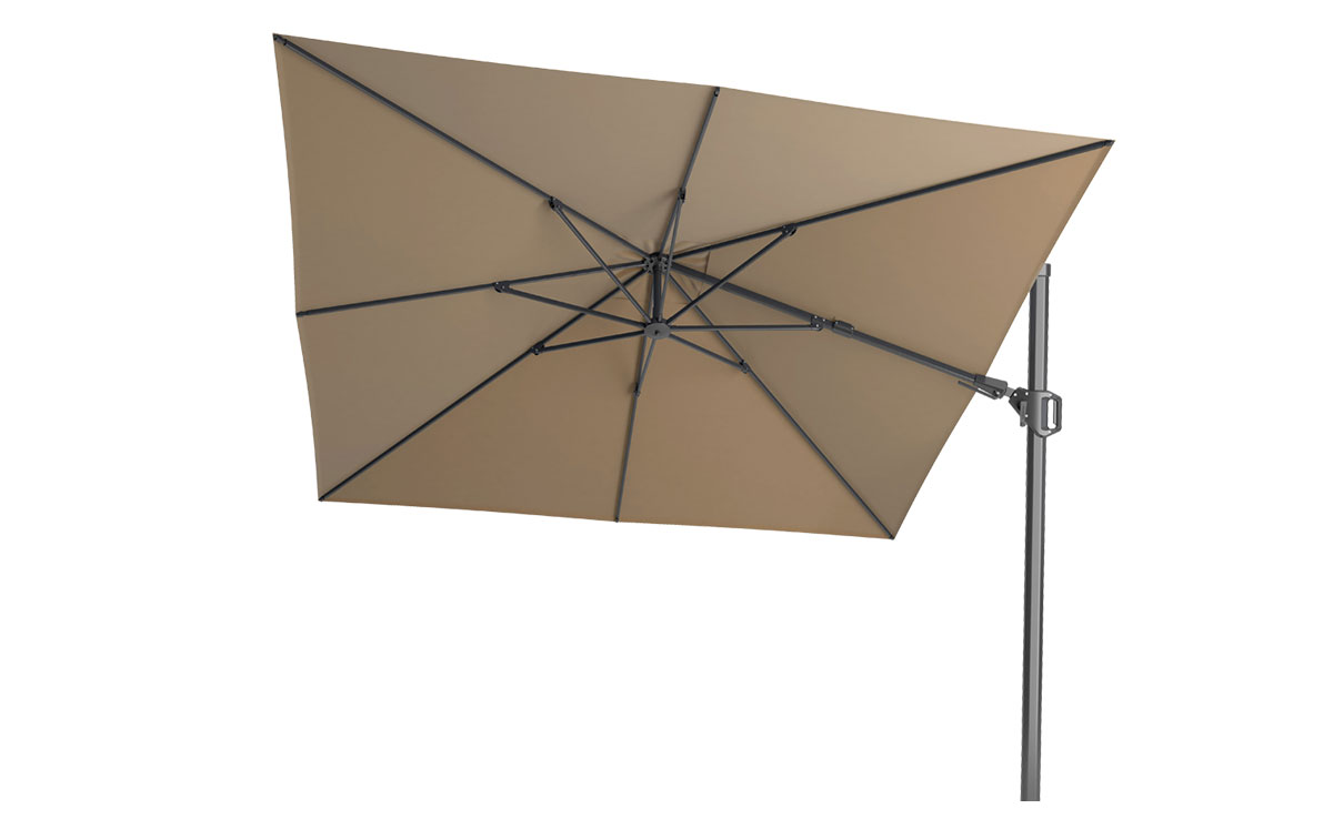 Platinum Challenger T2 zweefparasol 300 x 300 cm | Taupe